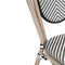 Flash Furniture Marseille Thonet French Bistro Stacking Chair, Black/White Textilene/Bamboo Print Alum Frame, 4PK 4-SDA-AD642002S-TXT-BLKWH-LTNAT-GG - alternate 3